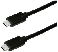 Roline green Câble USB-C USB 3.2 Gen2 USB-C® mâle 2.00 m noir blindé, sans halogène, gaine TPE 11.44.9073