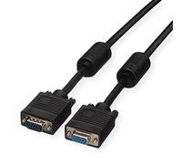 ROLINE HD15 M/HD15 F avec noyaux de ferrite, 6,0 m