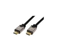Roline High Speed - Câble HDMI avec Ethernet - HDMI mâle pour HDMI mâle - 3 m - double blindage - noir / argent