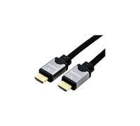 ROLINE Câble HDMI High Speed avec Ethernet I Transmission de signal en 4K UHD et 3D I 7,5m, noir / argent