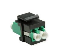 ROLINE Keystone Adaptateur fibre optique LC/LC duplex, monomode, OS2, APC