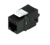 ROLINE Keystone Cat.6, non blindé, sans outil, noir