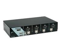 ROLINE KVM Switch - Commutateur écran-clavier-souris/audio/USB - 4 x KVM / audio / USB - 1 utilisateur local - de bureau G