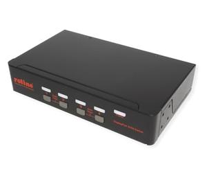 Roline Kvm Switch,dp,usb,4 Ports,schwarz (14.01.3329)