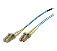 Roline LWL - Cordon de raccordement - LC multi-mode (M) pour LC multi-mode (M) - 1 m - 1 m - fibre optique - duplex - 50 / 125 microns - OM3 - sans halogène - turquoise