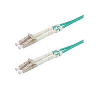 Roline LWL - Cordon de raccordement - LC multi-mode (M) pour LC multi-mode (M) - 3 m - 3 m - fibre optique - duplex - 50 / 125 microns - OM3 - sans halogène - turquoise