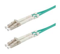 Roline LWL - Cordon de raccordement - LC multi-mode (M) pour LC multi-mode (M) - 5 m - fibre optique - 50 / 125 microns - OM3 - turquoise