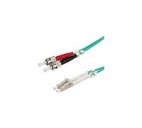 Roline LWL - Cordon de raccordement - LC multi-mode (M) pour ST multi-mode (M) - 2 m - fibre optique - 50 / 125 microns - OM3 - turquoise