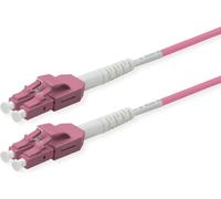 ROLINE LWL-Kabel duplex 50/125µm OM4, LC/LC, UNIBOOT, violet, 0,5 m