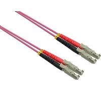 ROLINE LWL-Kabel duplex 50/125µm OM4, LSH/LSH, LSOH, violet, 2 m