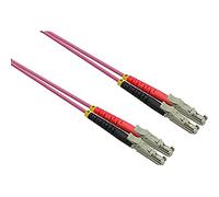 ROLINE LWL-Kabel duplex 50/125µm OM4, LSH/LSH, LSOH, violett, 1 m