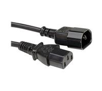 ROLINE Câble de raccordement d'appareils, IEC 320 C14 - C13, Noir, 1 m