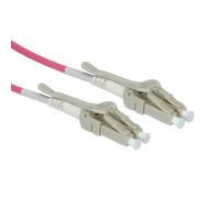 Roline Om4, Lc/lc, 1m Câble De Fibre Optique Gris, Blanc