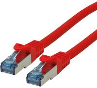 ROLINE Cordon LAN Cat 6A - Component Level - Câble réseau S/FTP Ethernet avec connecteur RJ45 - rouge 5 m