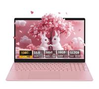 ROLINE PC Portable 5800 mAh 15.6 Intel N95 16Go RAM 512Go SSD Ordinateur FHD IPS Windows 11 Rose