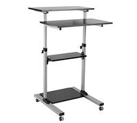 ROLINE PC Standing Workstation - Pied - pour affichage LCD/clavier/souris/unité centrale/imprimante - plastique, métal - gris, noir G