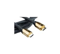 Roline Premium - Câble HDMI avec Ethernet - HDMI mâle pour HDMI mâle - 1 m - double blindage - noir nylon - support 4K