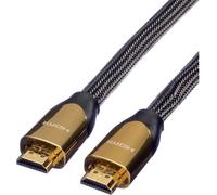 ROLINE PREMIUM Câble HDMI Ultra HD avec Ethernet, 4K, M/M, noir, 1 m