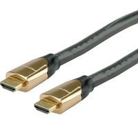 ROLINE PREMIUM Câble HDMI Ultra HD avec Ethernet, 4K, M/M, noir, 7,5 m