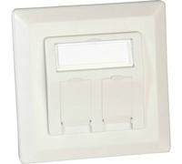 Roline Prise réseau montage apparent (en saillie) CAT 6a 2 ports blanc