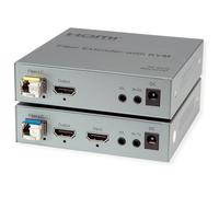 ROLINE Prolongateur KVM par Fibre Optique, USB+HDMI 4K60, 20km
