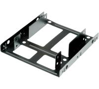 ROLINE Adaptateur de Montage HDD/SSD - Cadre 3,5" pour 2 disques durs et SSD 2,5" - Métal - Noir