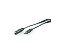 Roline - Rallonge de câble audio - mini-phone stereo 3.5 mm mâle pour mini-phone stereo 3.5 mm femelle - 5 m - blindé - noir