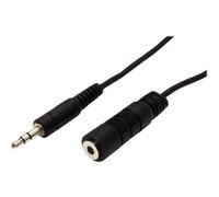 Roline - Rallonge de câble audio - mini-phone stereo 3.5 mm mâle pour mini-phone stereo 3.5 mm femelle - 10 m - blindé - noir
