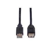 Roline - Rallonge de câble USB - USB (M) pour USB (F) - USB 2.0 - 80 cm - noir