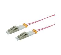 Roline Slim - Cordon de raccordement - LC multi-mode (M) pour LC multi-mode (M) - 2 m - fibre optique - duplex - 50 / 125 microns - OM4 - sans