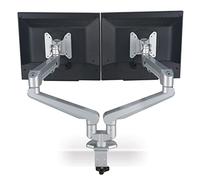 ROLINE Support double LCD pneumatique, 2 articulations, pivot
