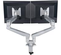 ROLINE Support double LCD pneumatique, 2 articulations, pivot