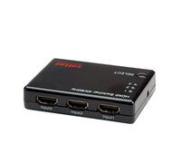 Roline Commutateur HDMI 4K 3 en 1 - 3 ports, 60 Hz, télécommande, noir