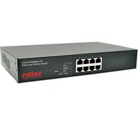 ROLINE Switch Fast Ethernet PoE, 130W, 8 ports