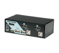 ROLINE Switch KVM DisplayPort, 1 Utilisateur - 2PCs