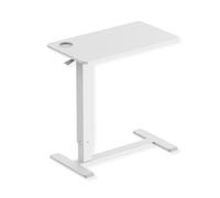 ROLINE Table d'appoint à vérin à gaz, réglable en Hauteur, Blanche