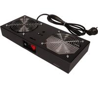ROLINE Unité de ventilation 1 ventilateur, pour coffret mural 19 pouces noir