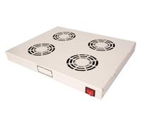 Roline Unité de ventilation 19 pouces – 4 ventilateurs – On/Off – Gris