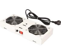 ROLINE Unité de ventilation 2 ventilateurs, pour coffret mural 19 pouces gris