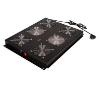 ROLINE Unité de Ventilation de Toit 19 Pouces 4 Ventilateurs, on/Off pour Armoire Serveur Noir