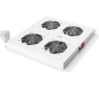 ROLINE Unité de ventilation de toit 19 pouces 4 ventilateurs, thermostat , gris