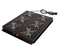 ROLINE Unité de Ventilation de Toit 19 Pouces 6 Ventilateurs, on/Off pour Armoire Serveur Noir