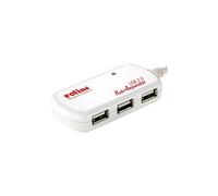 Roline Hub USB 12.04.1085 – USB 2.0 4 ports avec répéteur – Blanc 12 m