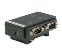 Roline USB 2.0 to RS-232 Adapter - Adaptateur série - USB - RS-232 x 4 - noir
