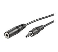 Value Câble d'extension jack 3,5 mm 11.99.4355 5 m noir blindé (mâle-femelle)