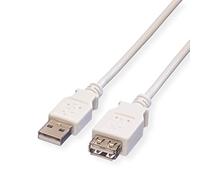 ROLINE VALUE Câble USB 2.0, type A-A, ST/BU, blanc, 0,8 m