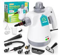 Rolipo Nettoyeur vapeur manuel avec 12 accessoires 1050 W pour la maison, la cuisine, la salle de bain, les fenêtres, les coussins et la voiture - 100 % sans produits chimiques - Vapeur haute pression