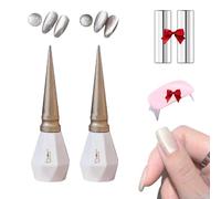 Rolita Gel Polish, Rolita Cat Eye Gel with Magnet, Clear Magnetic Cats Eye Gel Nail Polish Crystal Glitter with UV Light, Water Light Clear Nude Jelly DIY at Home (#0102)