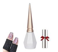 Rolita Gel Polish, Rolita Nail Polish, Cat Eye Gel Nail Polish, Nude Ice-Clear Jade Gel, Glitter Crystal Gel Nail Polish with Magnet,Crystal Cat Eye Gel Polish Silver (Y-29)