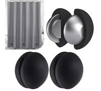 ROLIZOE Rideau de Douche avec aimants Solides en Silicone, ne Rouille Pas, ne se détache Pas, empêche Le Rideau de Douche de souffler Les fenêtres, Les Rideaux, Les Poids de la Nappe (Noir, 3 Paires)